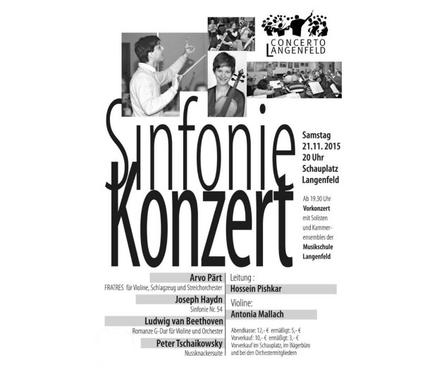 Plakat Sinfoniekonzert 21.11.2015