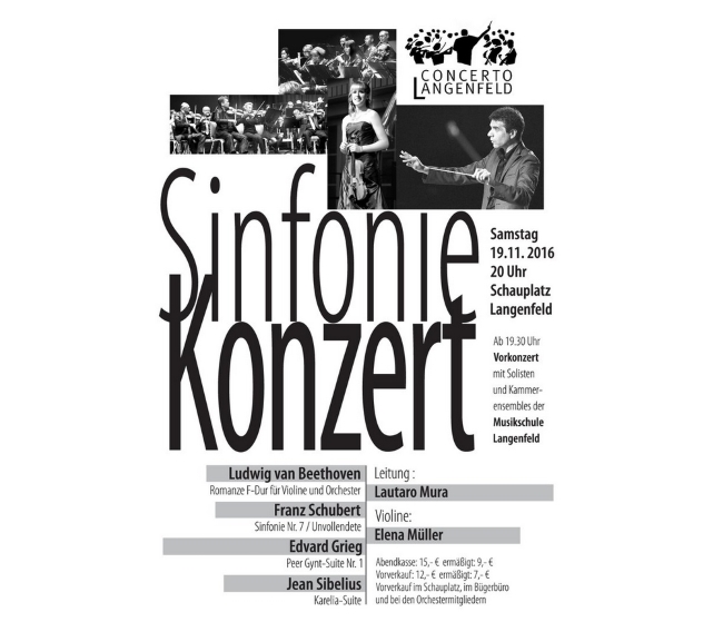 Plakat Sinfoniekonzert 18.11.2016