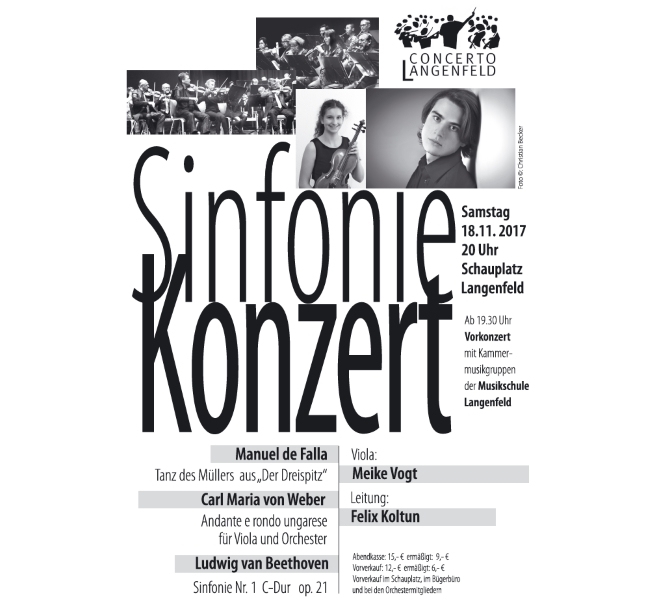 Plakat Sinfoniekonzert 18.11.2017